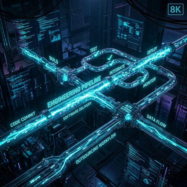 Global Distributed Engineering Outsourcing Pipeline